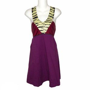 Roberta Oaks Hawaii animal tiger dress yellow